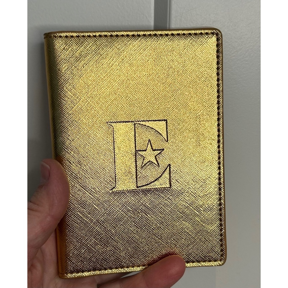Elton John Official Merchandise Metallic Gold Passport Holder yellow‎ brick road